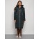 Coat insulated winter female, size 46, dark green color