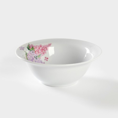 Porcelain plate "Lilac", 550 ml, D = 17 cm