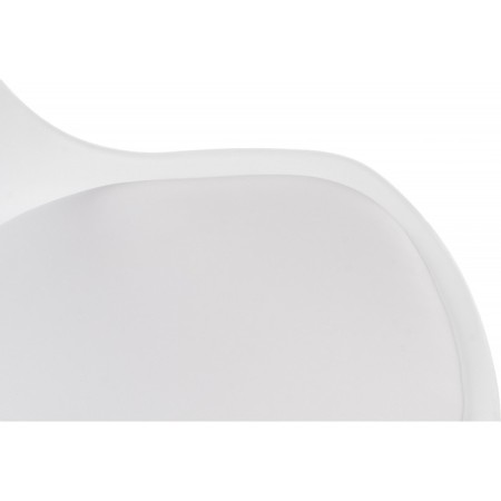 Tulip metal chair metal/plastic, white/white 49.5x52x83 cm-8