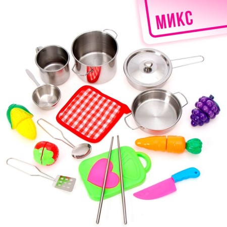 Set of metal utensils "Cook", 16 items-9