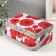Casket for needlework "Red poppies on white" 18x12x9.5 cm