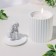 Candle in concrete Aromatic "Moliere", Chinese tea, 13x7 cm, soy wax, 160 g