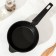 Sleepy "Ulya", d = 16 cm, removable handle, anti -stick coating, color black metallic