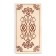 Backgammon "pattern" wooden board 40 x 40 cm, with a field for playing checkers