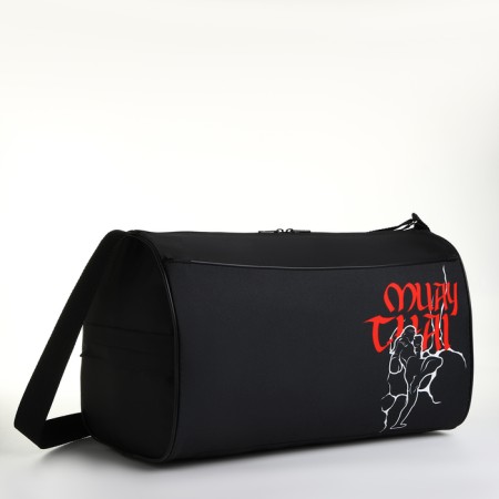 Sports bag with lightning, external pocket, black color-2