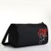Sports bag with lightning, external pocket, black color