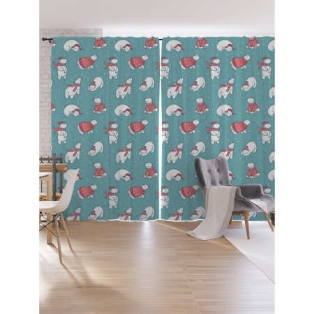 Photostes "Christmas polar bears", oxford, size 170x265 cm, 2 pcs