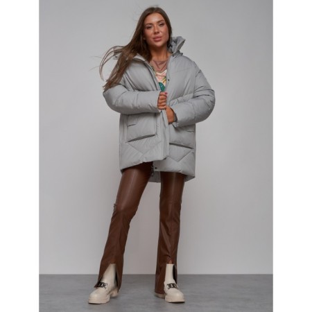 Winter jacket, size 56, light gray color-17