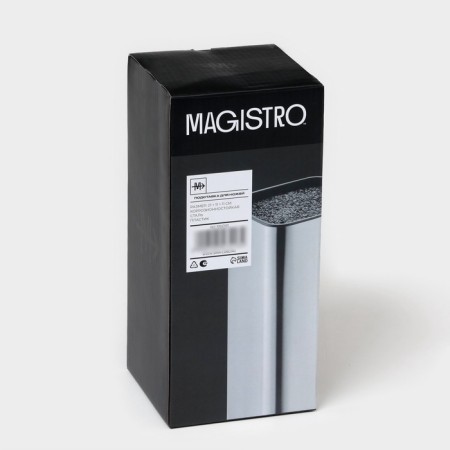 Claus stand with Magistro filler "metallic", 22.5 × 9.5 × 9.5 cm, silver-6
