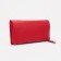 Women's wallet on magnets, red color
