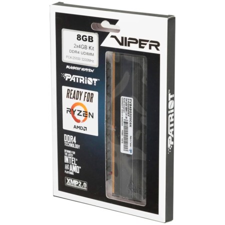 RAM Patriot Memory DDR4 8GB (2x4GB) 3200MHz Viper Blackout (PVB48G320C6K)-6