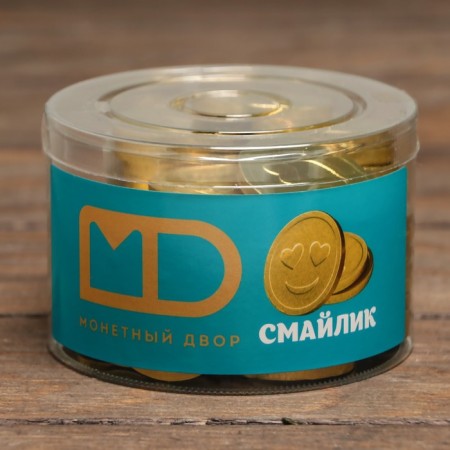 Chocolate coins in the Bank "Smiley", 6 g-4