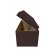 Puff with a lid and weighting, 800 × 400 × 420 mm, Savana Rogozhka, Chocolate Color
