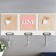 Decorative wood hooks "Heart with the inscription LOVE" 23x40x4.5 cm