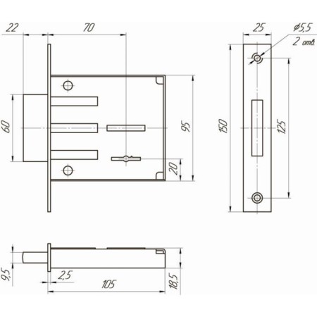 Smeal "Mettem" ZV8 801.0.0 (ZV8-01), b/pens, 3 keys-1