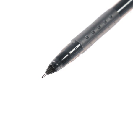 Gel pen, 0.38 mm, black, transparent case, aer -piece, needle writing node-1