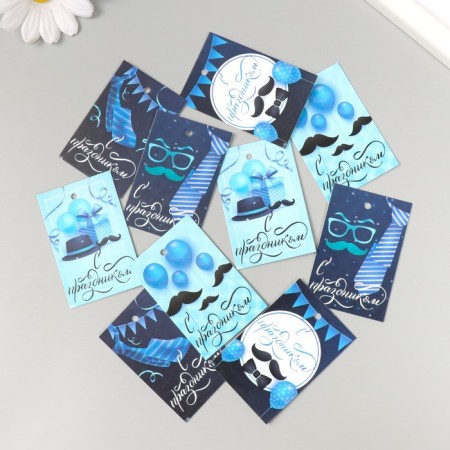 Cardboard Birboard "Wishes. User" set of 10 pcs (5 types) 4x6 cm-1