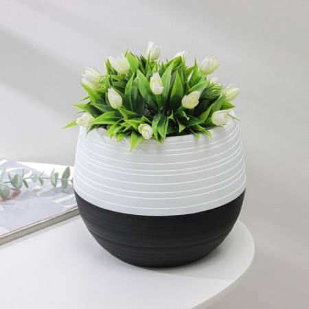 Pot "duet", 2.5 l, black and white color