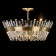 The lamp on the Citilux "Westeros" CL307183, 8x60W, E14, brown color