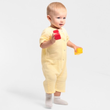 Kombinson (sandbox) Children's minku, yellow color, height 80-86 cm-3