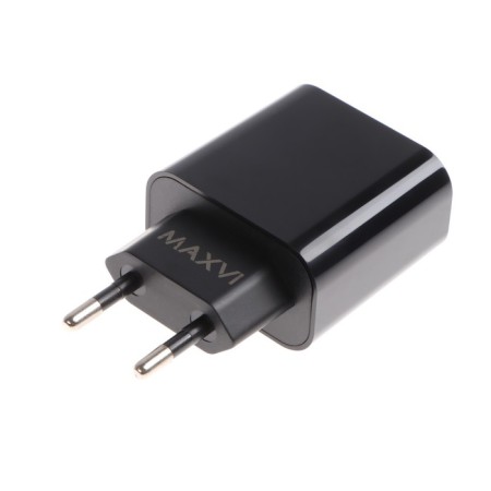 Network charger Maxvi CHL-602PD, USB/USB-C, 6 A, 30 W, fast charging, black