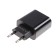 Network charger Maxvi CHL-602PD, USB/USB-C, 6 A, 30 W, fast charging, black
