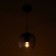 Bayerlux lamp "Birra" 1xe27 40W black 15x15x100 cm.