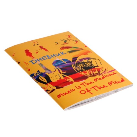 Diary for a music school, "Musical instruments 2", a soft cover, 48 sheets-1