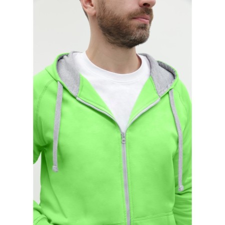 Male sweatshirt, size 46, bright green color-9