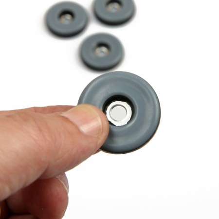 Furniture round tundra, d = 30 mm, 4 pcs., Polymer, gray color-5
