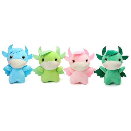 Soft toy "Dragon" on a key fob, 14 cm, color mix-3