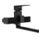 Accoona A71131F bath mixer, 25 mm cartridge, pour 35 cm, brass, black
