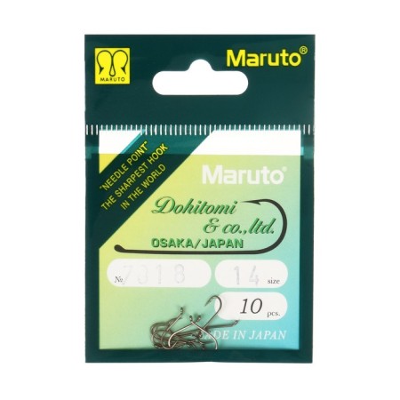 Mushin hooks Maruto 7018, color BR, No. 14, 10 pcs.