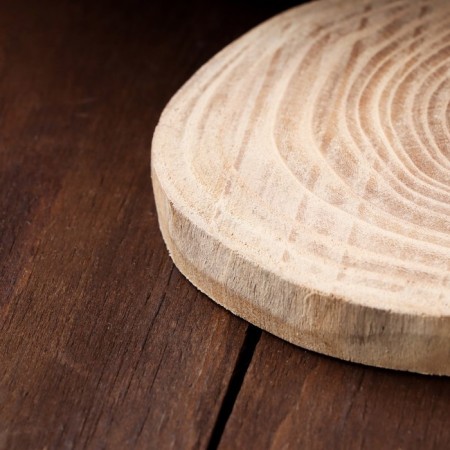 Oak slice 10x11x1-1