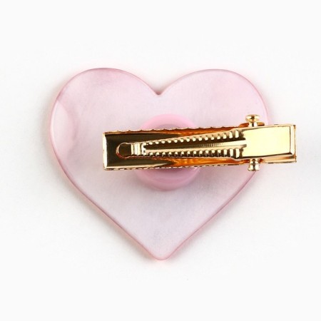 Hair hairpin -spinning "heart", 3.5 x 3 cm-4