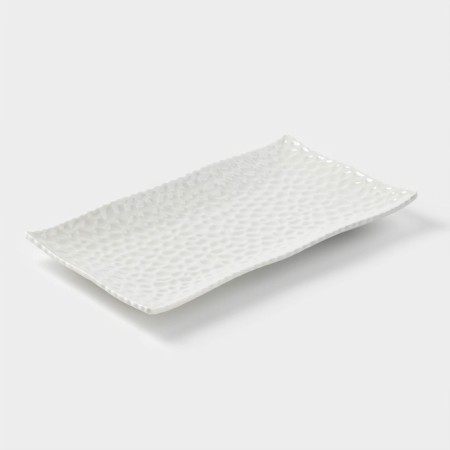 Ceramic serving "airiness", 30.5 × 17 cm, white color-1