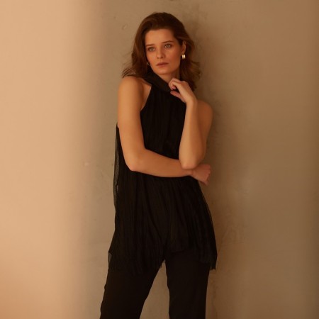 Top female minku: Green Trend Black Color, Rr. 44-4
