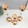 Summary metal per 1 candle "Drop" set 3 pcs d = 5 cm gold 12x36.5, 12x46.5, 12x56 cm