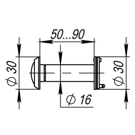 Glazer DVZ3, 16*200*50x90 (Optics plastic, viewing angle 200) AB, Bronze Color-1