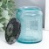Bank for candles glass with a “flower” lid, cylinder 9x7x7 cm, mix