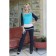 Female jumper, size 48, turquoise color
