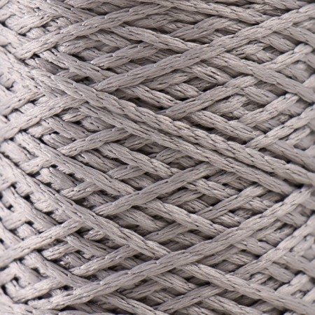 Knitting cord 100% polyester 1mm 200m/75 ± 10g (14-light-gray)-2