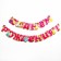 Garland on the eyelets "Happy Birthday!", Length 219 cm, princesses
