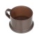 Thermos 1.2 l, with a glass flask, retains heat 24 hours, brown