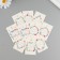 Cardboard "Handwork" set 10 pcs (5 types) 4x6 cm