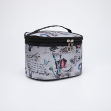 Lightning cosmetic bag, gray color