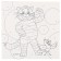 Picture on numbers for children "Cat Matroskin" 17x17 cm, Prostokvashino