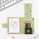 Set in a postcard: an tearful block with tasks and pencils to the "young hero"