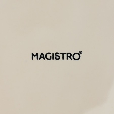 Porcelain dish for feeding Magistro "Paveti", D = 20.5 cm, Blue color-7