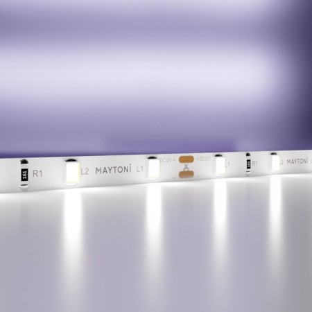 LED tape Maytoni Led Strip 20009, 12V, 5 m, IP20, 2835, 4.8 W/m, 5x1, 6000k, monochrome